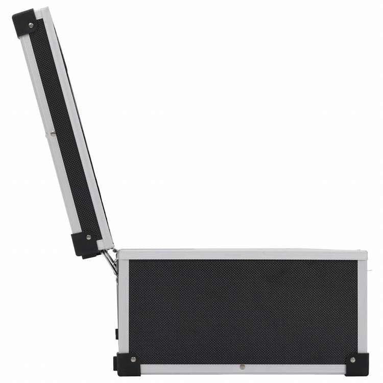 vidaXL CDケース 80枚 アルミ ABS ブラックオフィス用品 ファイル&整理 CD/DVD ケース・収納(代引不可)