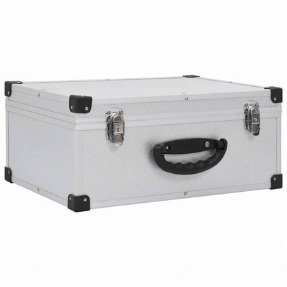 vidaXL CDケース 60枚 アルミ ABS シルバーオフィス用品 ファイル&整理 CD/DVD ケース・収納(代引不可)