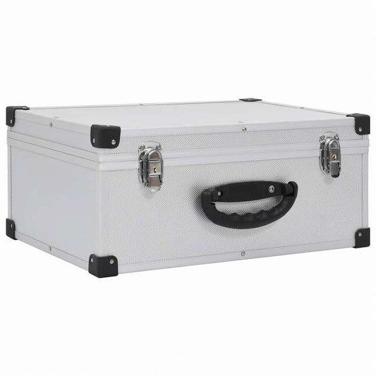 vidaXL CDケース 60枚 アルミ ABS シルバーオフィス用品 ファイル&整理 CD/DVD ケース・収納(代引不可)