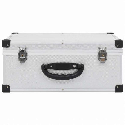 vidaXL CDケース 60枚 アルミ ABS シルバーオフィス用品 ファイル&整理 CD/DVD ケース・収納(代引不可)