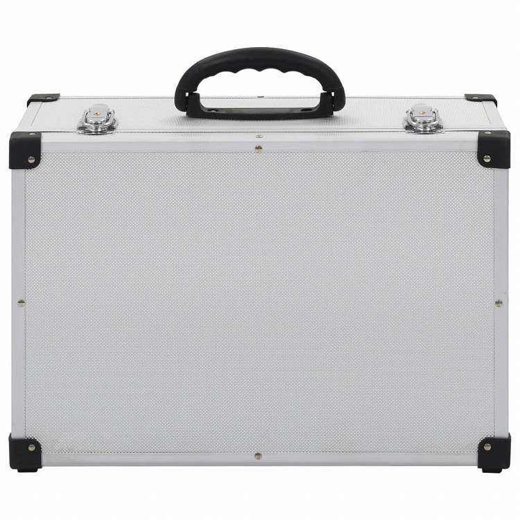 vidaXL CDケース 60枚 アルミ ABS シルバーオフィス用品 ファイル&整理 CD/DVD ケース・収納(代引不可)