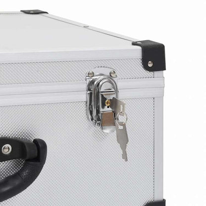 vidaXL CDケース 60枚 アルミ ABS シルバーオフィス用品 ファイル&整理 CD/DVD ケース・収納(代引不可)