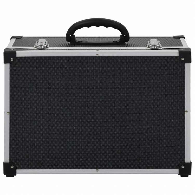 vidaXL CDケース 60枚 アルミ ABS ブラックオフィス用品 ファイル&整理 CD/DVD ケース・収納(代引不可)