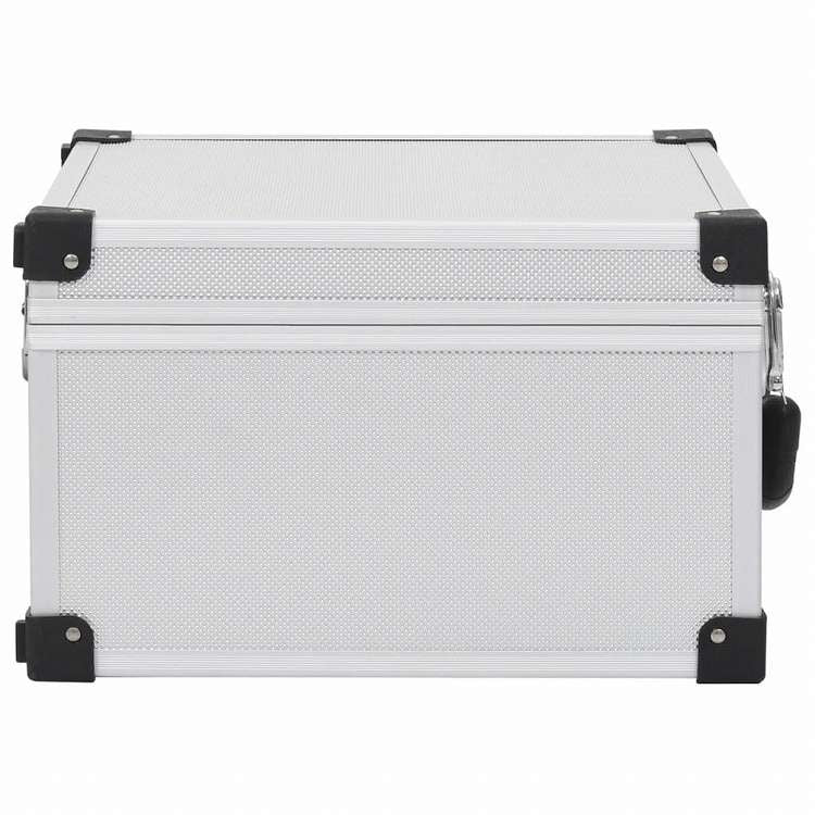 vidaXL CDケース 40枚 アルミ ABS シルバーオフィス用品 ファイル&整理 CD/DVD ケース・収納(代引不可)