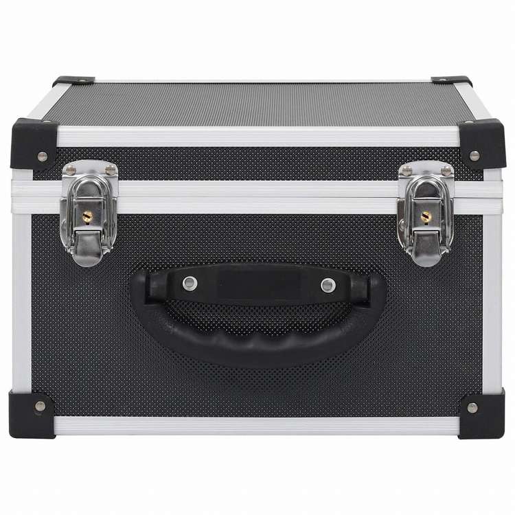 vidaXL CDケース 40枚 アルミ ABS ブラックオフィス用品 ファイル&整理 CD/DVD ケース・収納(代引不可)