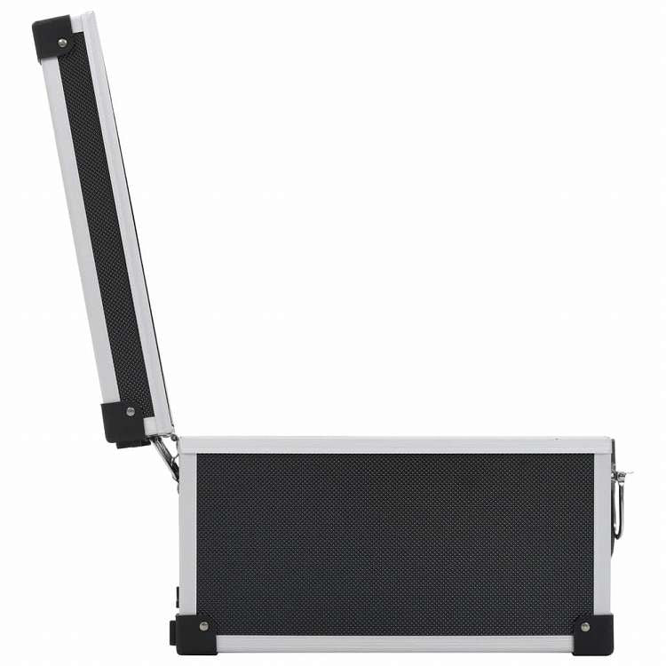 vidaXL CDケース 40枚 アルミ ABS ブラックオフィス用品 ファイル&整理 CD/DVD ケース・収納(代引不可)