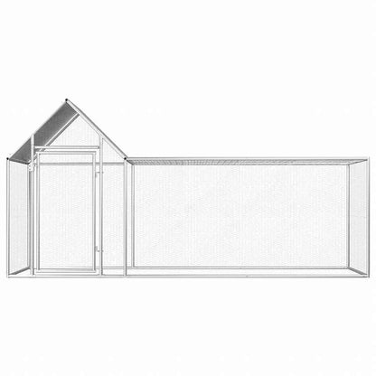 vidaXL 鶏小屋 3x1x1.5 m 亜鉛メッキ鋼製動物&ペット用品 ペット用品 小動物用品 小動物 飼育・ケージ(代引不可)