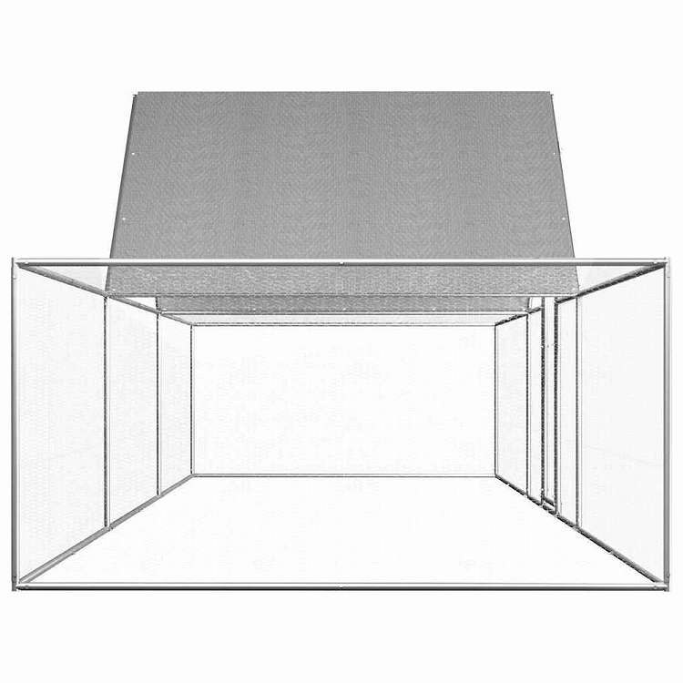 vidaXL 鶏小屋 6x2x2m 亜鉛メッキ鋼製動物&ペット用品 ペット用品 小動物用品 小動物 飼育・ケージ(代引不可)