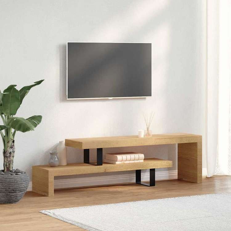 vidaXL TV台 マンゴーウッド 無垢材家具 AVラック・テレビ台(代引不可)