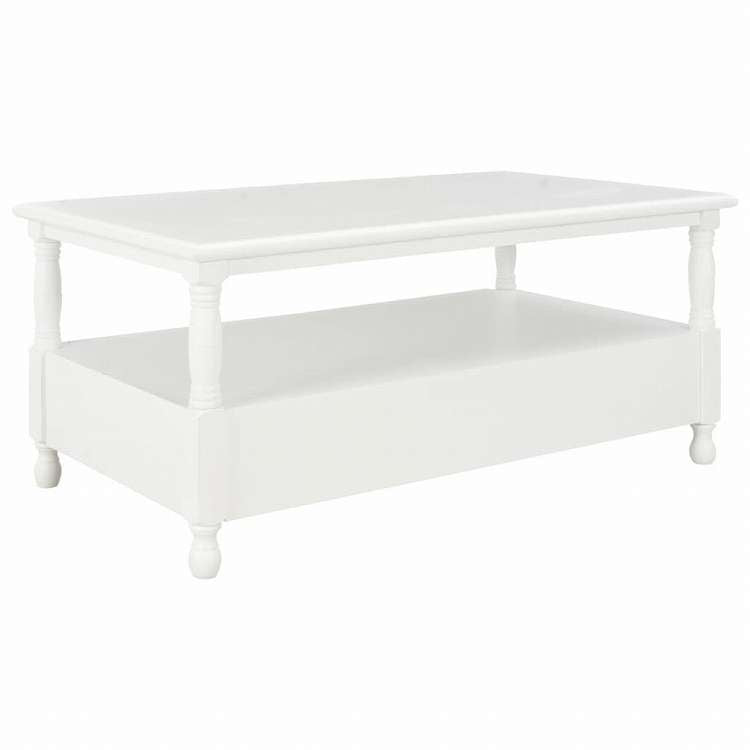vidaXL コーヒーテーブル 110x55x45cm ホワイト 木製家具 テーブル アクセントテーブル コーヒーテーブル(代引不可)