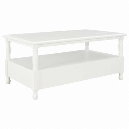 vidaXL コーヒーテーブル 110x55x45cm ホワイト 木製家具 テーブル アクセントテーブル コーヒーテーブル(代引不可)