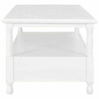 vidaXL コーヒーテーブル 110x55x45cm ホワイト 木製家具 テーブル アクセントテーブル コーヒーテーブル(代引不可)