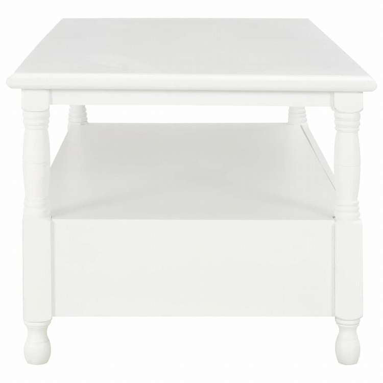 vidaXL コーヒーテーブル 110x55x45cm ホワイト 木製家具 テーブル アクセントテーブル コーヒーテーブル(代引不可)