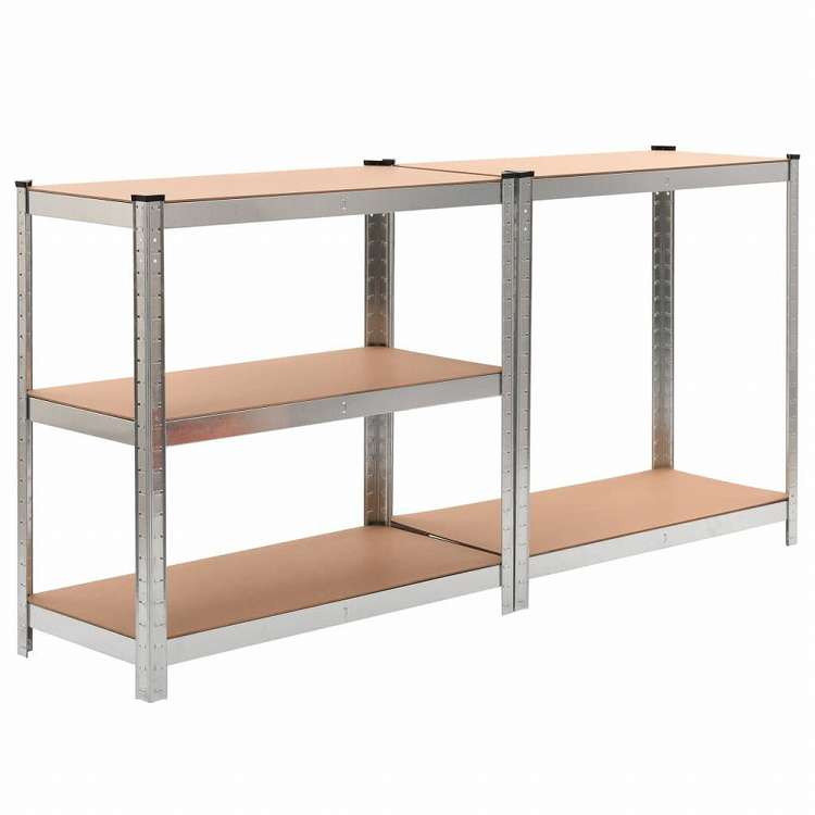 vidaXL 収納棚 2個セット 90x40x180cm MDF製ビジネス&工業用 工業用収納 業務用収納棚(代引不可)