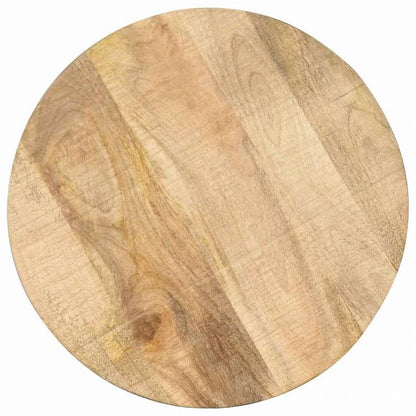 vidaXL サイドテーブル 45x(45-62)cm マンゴー無垢材&鋳鉄家具 テーブル アクセントテーブル エンドテーブル(代引不可)