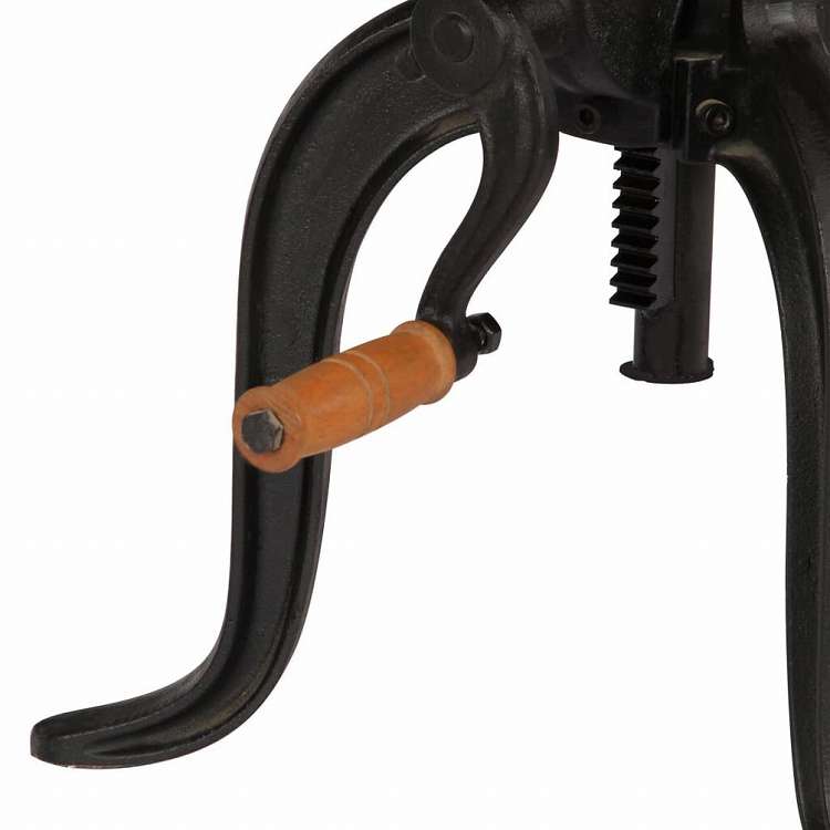 vidaXL サイドテーブル 45x(45-62)cm マンゴー無垢材&鋳鉄家具 テーブル アクセントテーブル エンドテーブル(代引不可)