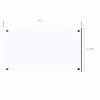 vidaXL キッチン用 汚れ防止板 透明 70x40cm 強化ガラス製ホーム&ガーデン キッチン&ダイニング キッチンツール&調理器具(代引不可)