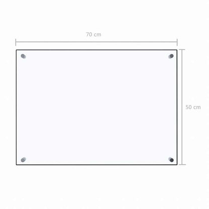 vidaXL キッチン用 汚れ防止板 透明 70x50cm 強化ガラス製ホーム&ガーデン キッチン&ダイニング キッチンツール&調理器具(代引不可)