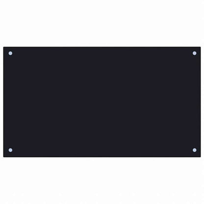 vidaXL キッチン用 汚れ防止板 ブラック 90x50cm 強化ガラス製ホーム&ガーデン キッチン&ダイニング キッチンツール&調理器具(代引不可)