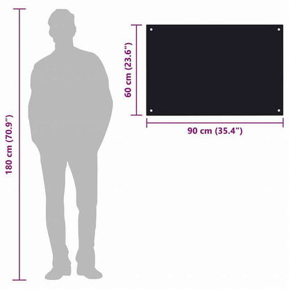 vidaXL キッチン用 汚れ防止板 ホワイト 90x60cm 強化ガラス製ホーム&ガーデン キッチン&ダイニング キッチンツール&調理器具(代引不可)