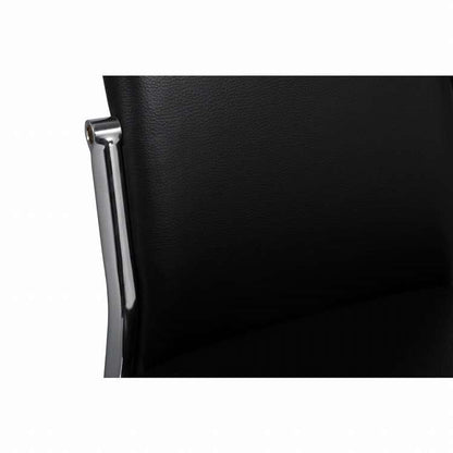 vidaXL ダイニングチェア 4点 合成皮革 ブラック家具 チェア キッチン・ダイニングルームチェア(代引不可)