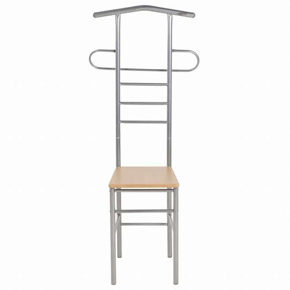 vidaXL ジェントルマンバレットチェア 2点 金属製ホーム&ガーデン 家事用品 収納&オーガナイザー 衣類・ワードローブ収納 バレットスタンド(代引不可)