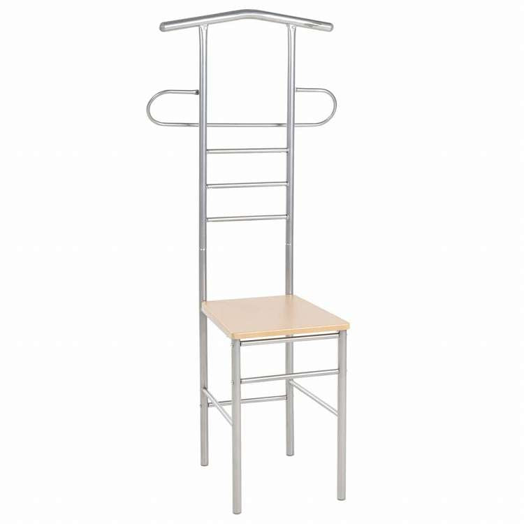 vidaXL ジェントルマンバレットチェア 2点 金属製ホーム&ガーデン 家事用品 収納&オーガナイザー 衣類・ワードローブ収納 バレットスタンド(代引不可)