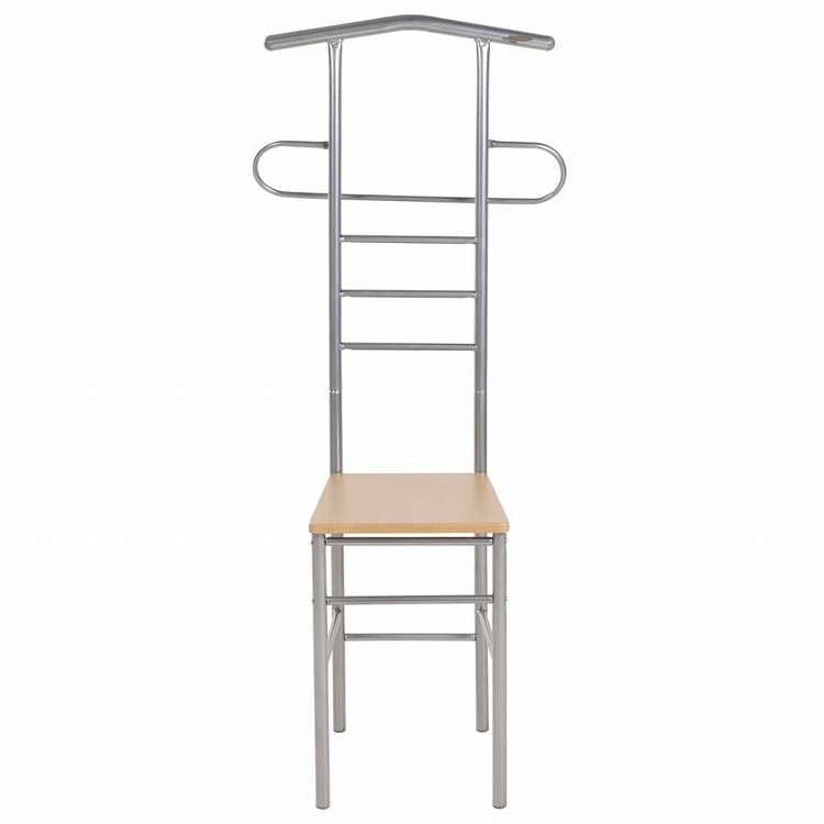 vidaXL ジェントルマンバレットチェア 2点 金属製ホーム&ガーデン 家事用品 収納&オーガナイザー 衣類・ワードローブ収納 バレットスタンド(代引不可)