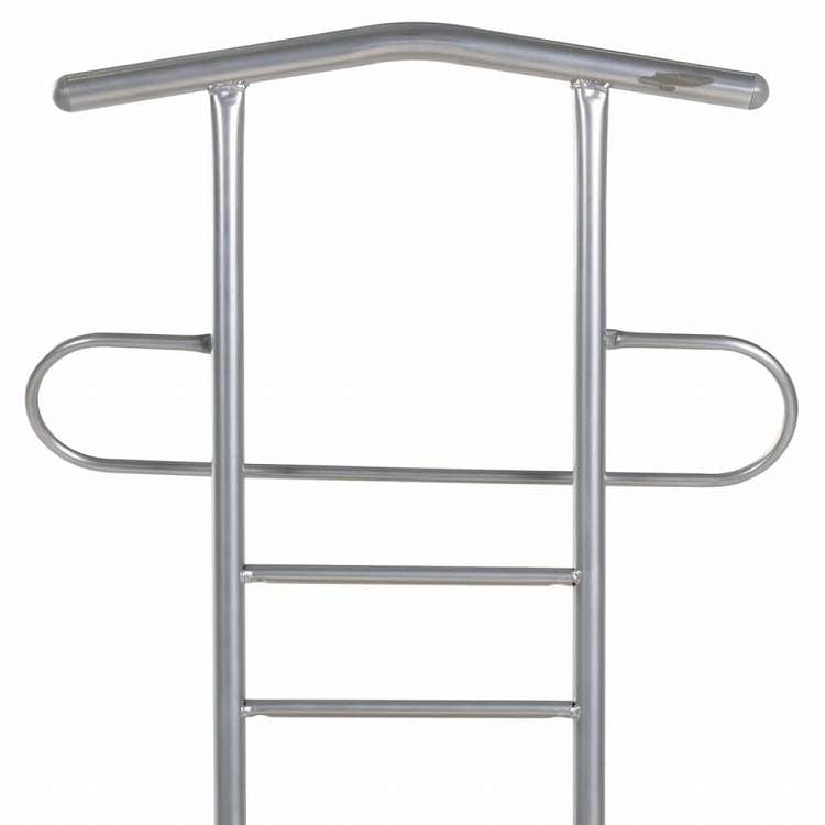 vidaXL ジェントルマンバレットチェア 2点 金属製ホーム&ガーデン 家事用品 収納&オーガナイザー 衣類・ワードローブ収納 バレットスタンド(代引不可)