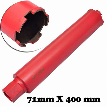 vidaXL 71mm X 400 mm 乾湿式 ダイヤモンド コアドリルビットハードウェア ツールアクセサリ ドリル・スクリュードライバーアクセサリ ドリル・スクリュードライバービット(代引不可)