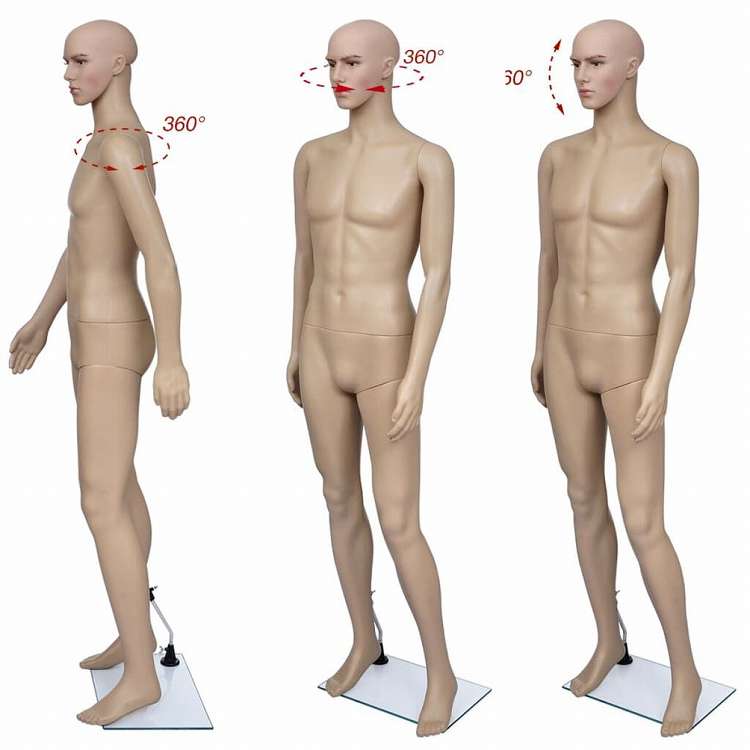 vidaXL マネキン 男性 Aビジネス&工業用 リテール ディスプレイマネキン(代引不可)