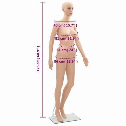 vidaXL マネキン 女性 Aビジネス&工業用 リテール ディスプレイマネキン(代引不可)