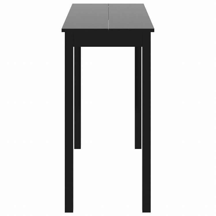 vidaXL バーテーブル MDF製 ブラック 115x55x107cm家具 テーブル キッチン・ダイニングルームテーブル(代引不可)
