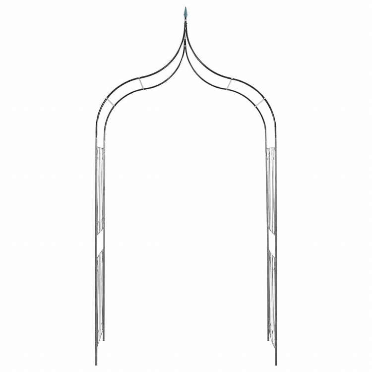 vidaXL ガーデンアーチ スパイクデザイン ダークグリーン つる性植物用ホーム&ガーデン 芝&ガーデン アウトドアリビング アウトドアストラクチャー ガーデンアーチ・トレリス・アーバー・ぺルゴラ(代引不可)