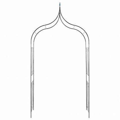 vidaXL ガーデンアーチ スパイクデザイン ダークグリーン つる性植物用ホーム&ガーデン 芝&ガーデン アウトドアリビング アウトドアストラクチャー ガーデンアーチ・トレリス・アーバー・ぺルゴラ(代引不可)