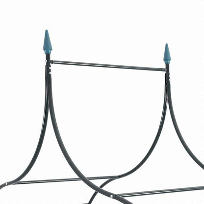 vidaXL ガーデンアーチ スパイクデザイン ダークグリーン つる性植物用ホーム&ガーデン 芝&ガーデン アウトドアリビング アウトドアストラクチャー ガーデンアーチ・トレリス・アーバー・ぺルゴラ(代引不可)