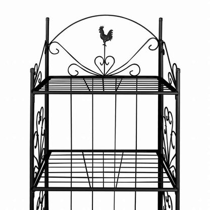 vidaXL プランタースタンド スクエア ブラックホーム&ガーデン 芝&ガーデン ガーデニング 植物スタンド(代引不可)