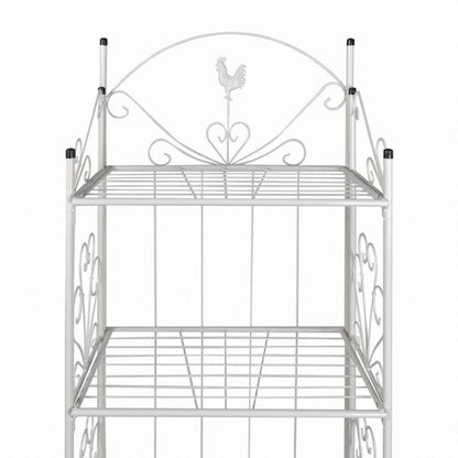 vidaXL プランタースタンド スクエア ホワイトホーム&ガーデン 芝&ガーデン ガーデニング 植物スタンド(代引不可)