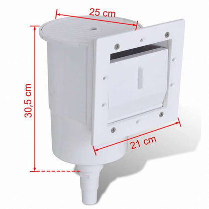 vidaXL プールスキマーセット 8点 21x25x30.5 cmホーム&ガーデン プール&スパ プール&スパ用アクセサリー プールスキマー(代引不可)