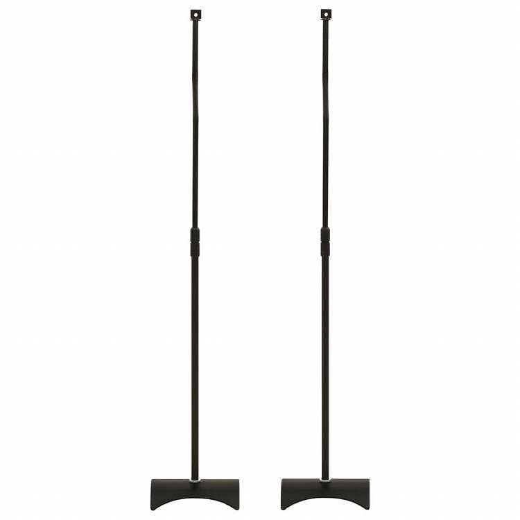 vidaXL ユニバーサルスピーカースタンド ブラック 2点電子機器 オーディオ オーディオアクセサリー スピーカーアクセサリ スピーカースタンド・マウント(代引不可)