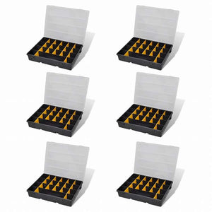 vidaXL 収納ボックス 整理ケース 6点セットハードウェア ハードウェアアクセサリ 工具収納・整理整頓 ツールボックス(代引不可)