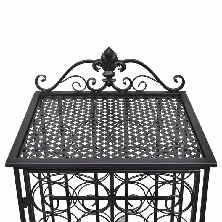 vidaXL ワインラック ボトル28本 金属製家具 キャビネット&収納 ワインラック(代引不可)