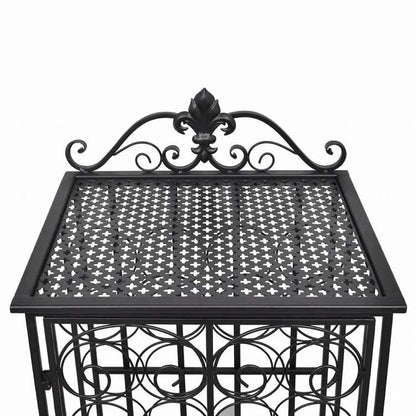 vidaXL ワインラック ボトル28本 金属製家具 キャビネット&収納 ワインラック(代引不可)