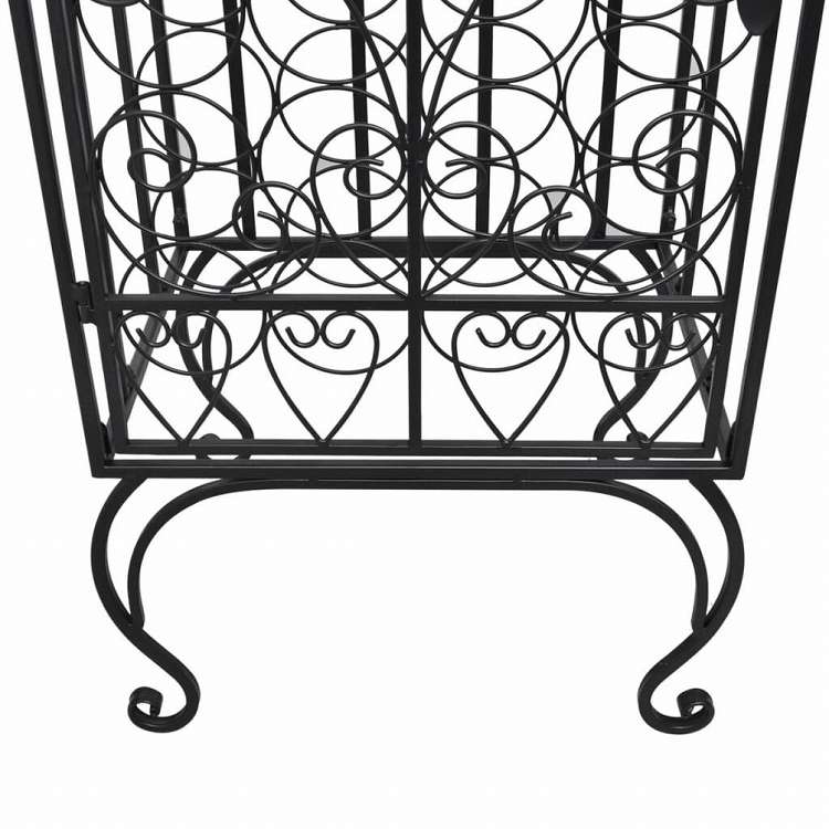 vidaXL ワインラック ボトル28本 金属製家具 キャビネット&収納 ワインラック(代引不可)