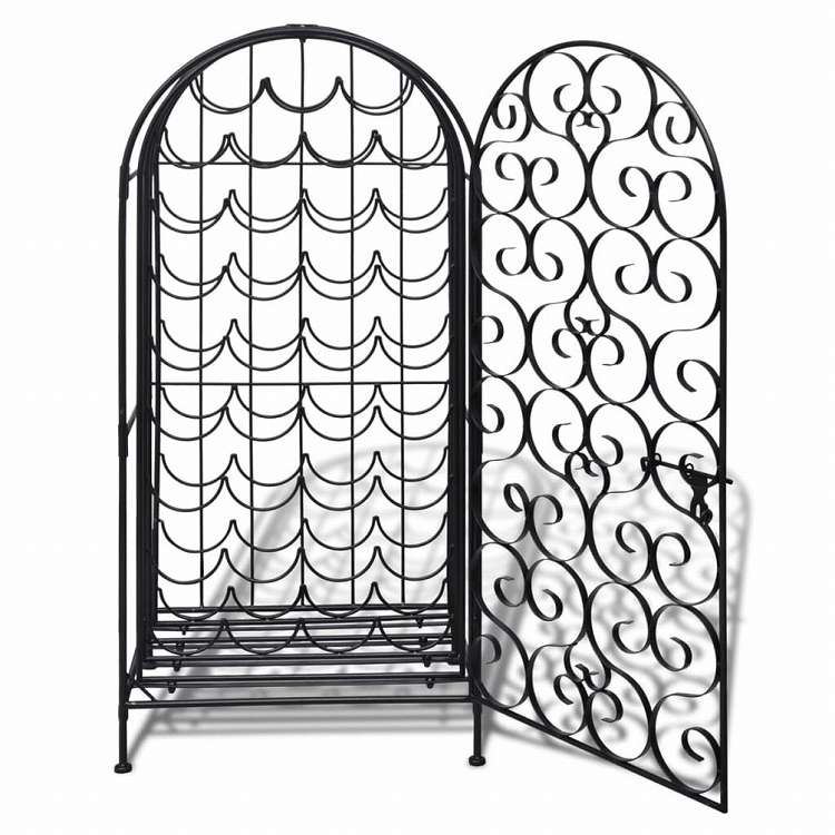 vidaXL ワインラック ボトル35本 金属製家具 キャビネット&収納 ワインラック(代引不可)