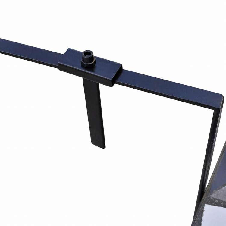 vidaXL ハンギングバルコニーテーブル ブラック&ホワイト モザイク家具 アウトドア家具 アウトドアテーブル(代引不可)