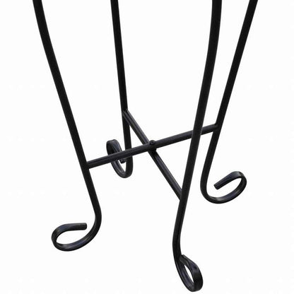 vidaXL モザイク サイドテーブル ガーデニングテーブル ブラックホワイトホーム&ガーデン 芝&ガーデン ガーデニング 植物スタンド(代引不可)