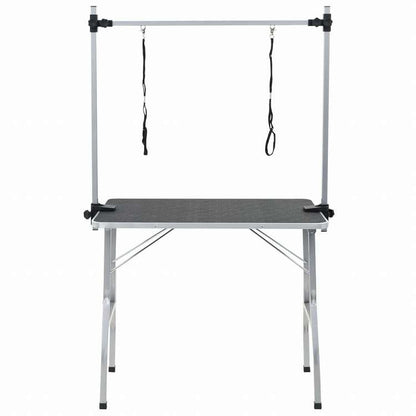 vidaXL トリミングテーブル 犬/猫/ペット用 調節可能 2ループ付き動物&ペット用品 ペット用品 ペットケア用品(代引不可)