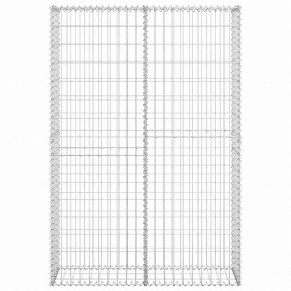 vidaXL 蓋つきガビオンバスケット 亜鉛メッキ鋼線製 150x100x30cmハードウェア フェンス&バリア フェンスパネル(代引不可)