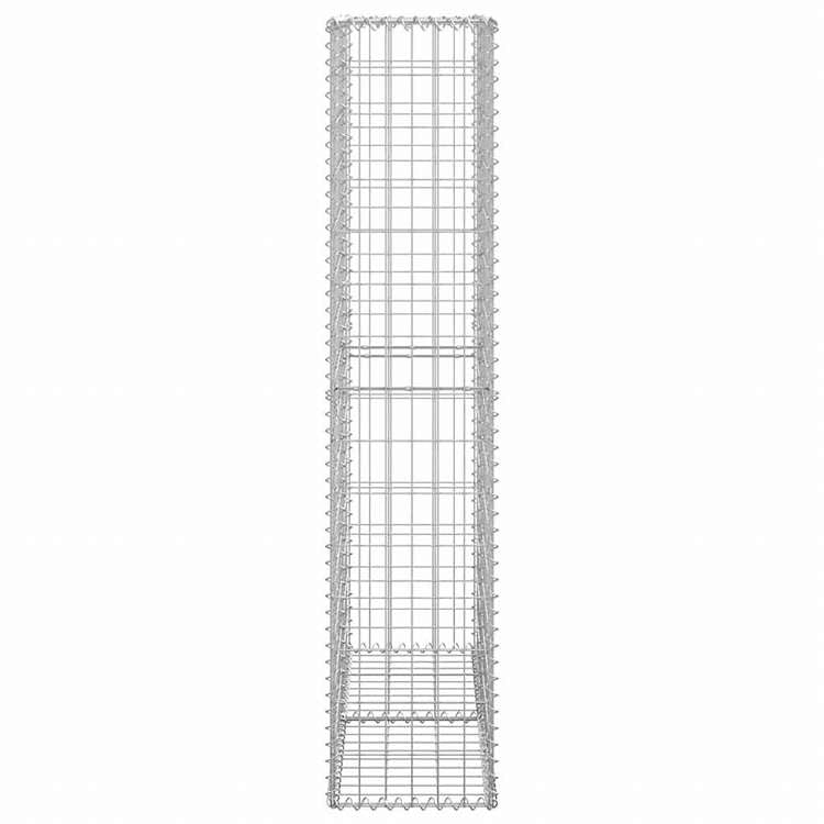 vidaXL 蓋つきガビオンバスケット 亜鉛メッキ鋼線製 150x100x30cmハードウェア フェンス&バリア フェンスパネル(代引不可)